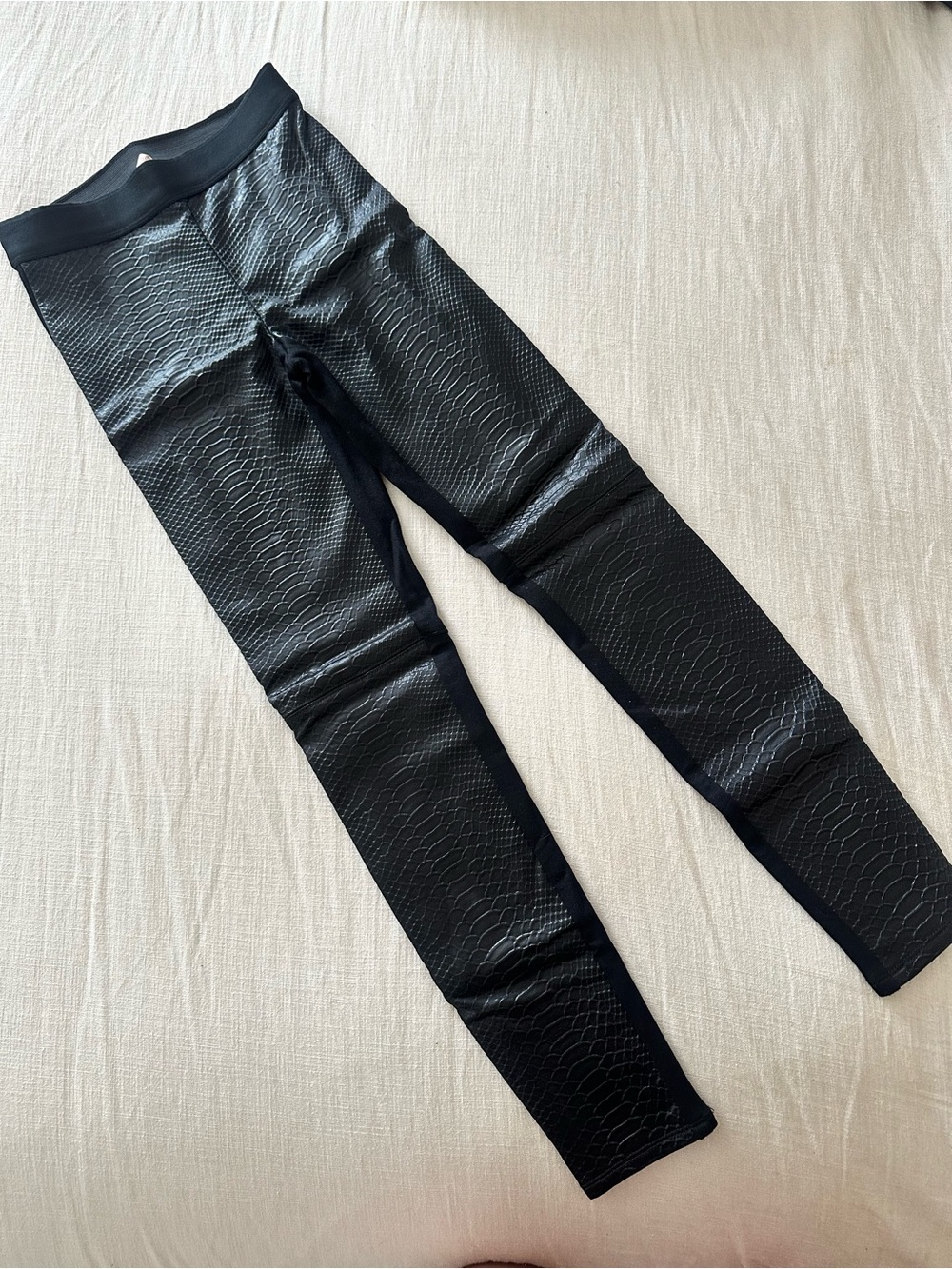 Bailey 44 Faux Snakeskin Leggings Black XS